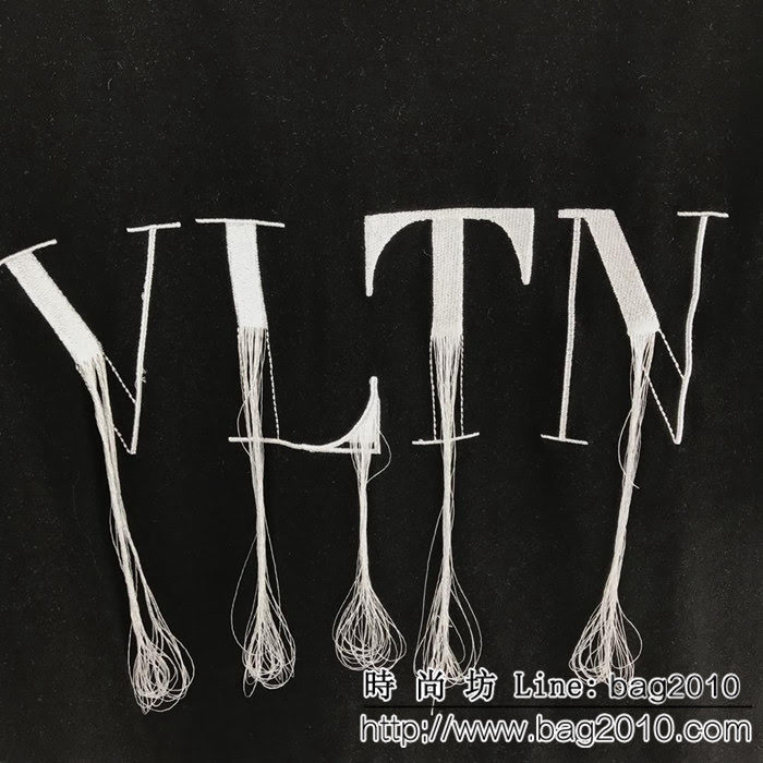 Valentino華倫天奴 TKY東京系列 限定款 VLTN 刺繡流蘇款短袖 黑白兩色 男女同款 ydi2292